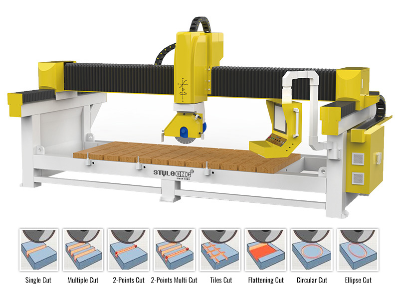 四軸數(shù)控廚房臺(tái)面和盥洗臺(tái)面橋鋸