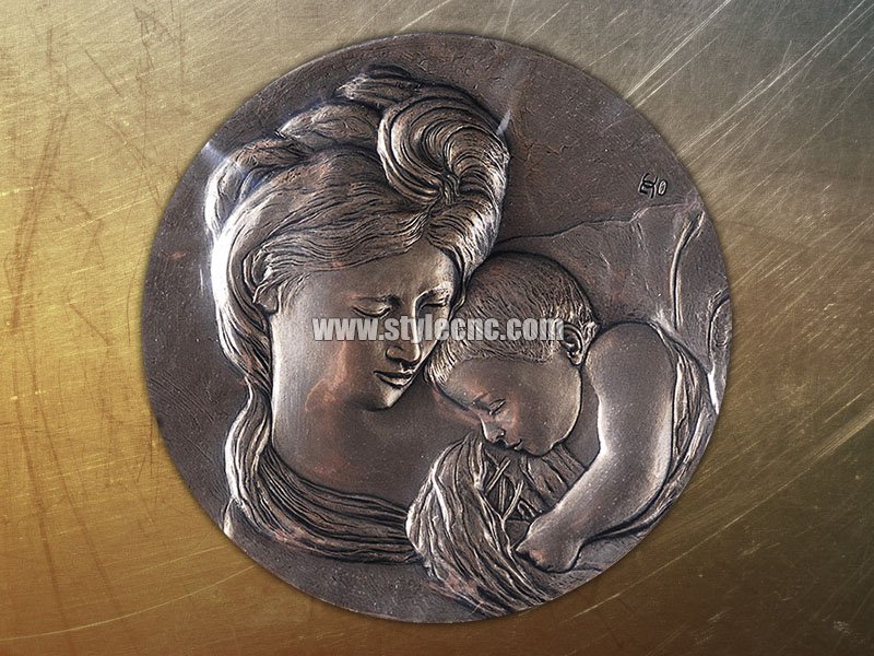 數(shù)控金屬雕刻機樣品