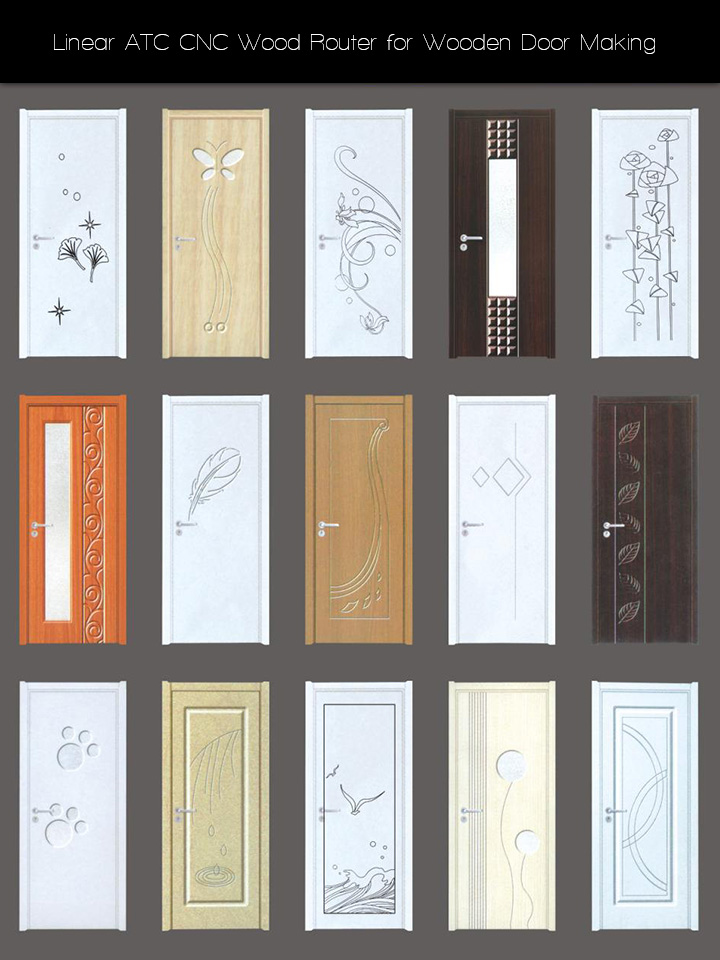 Linear自動(dòng)換刀數(shù)控木工雕刻機(jī)用于木門(mén)制作項(xiàng)目