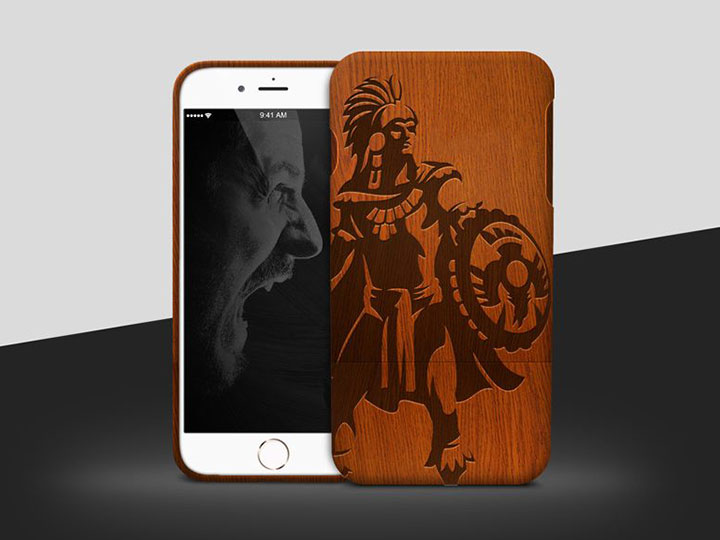 木質(zhì) iPhone 手機(jī)殼激光雕刻項(xiàng)目