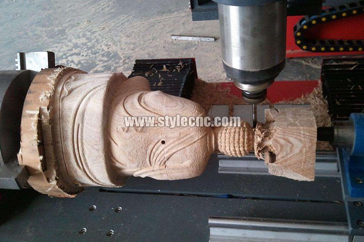 工藝品用旋轉(zhuǎn)軸數(shù)控銑床