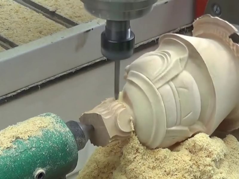 旋轉(zhuǎn)軸3D數(shù)控木工雕刻機