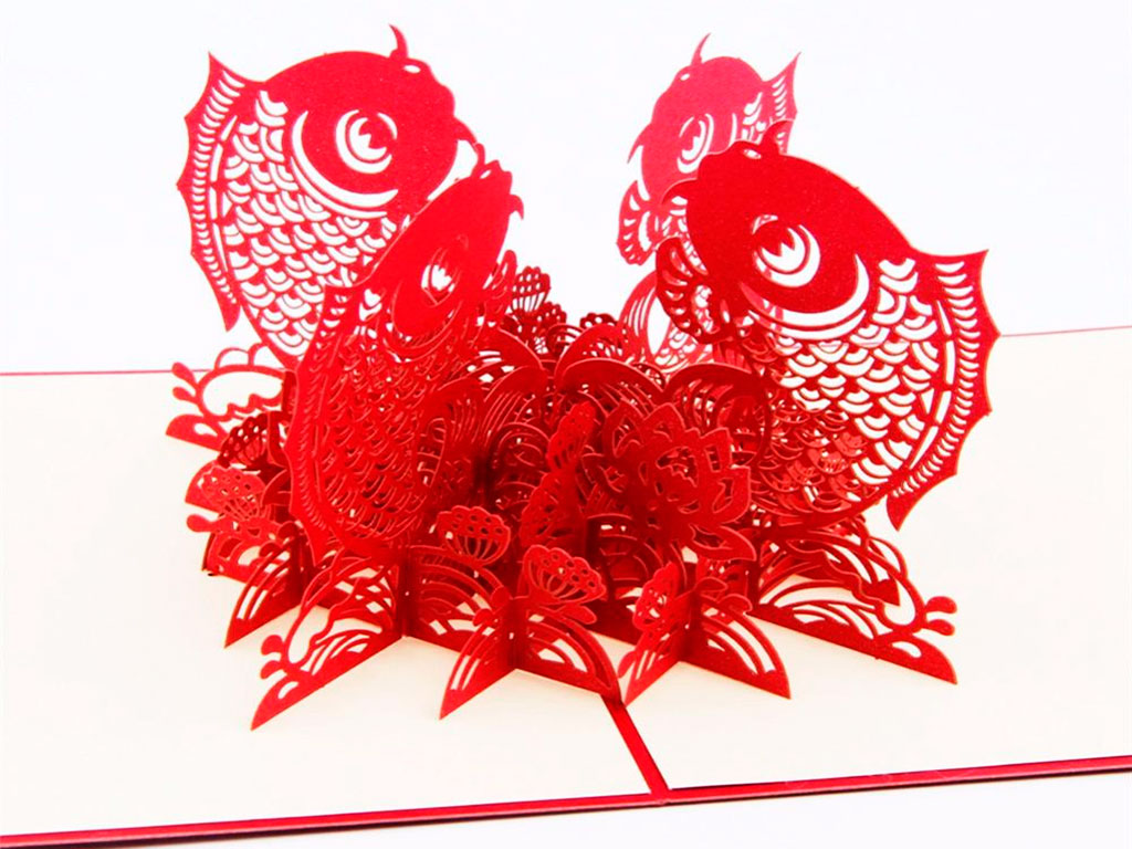 CO2 激光打標(biāo)機(jī)3D賀卡剪紙項(xiàng)目