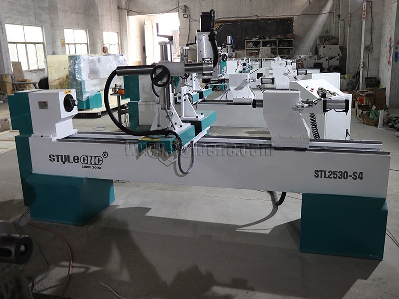 四軸數(shù)控木工車床3D車削、銑削、拉削