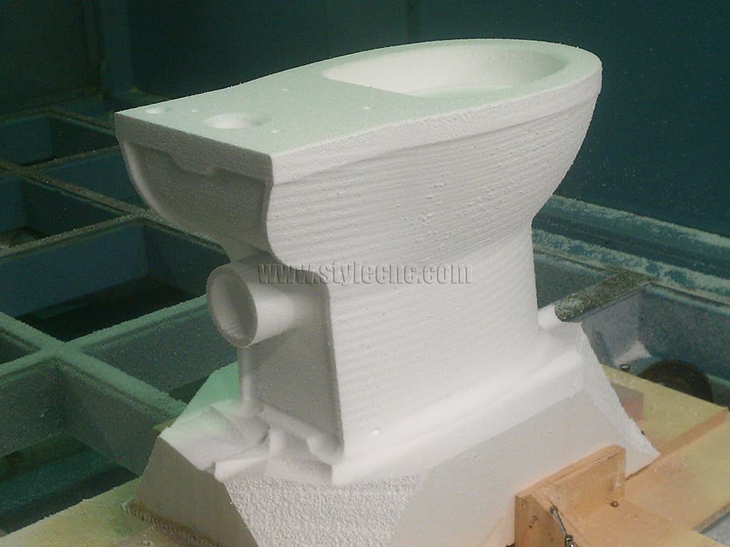 五軸數(shù)控加工3D馬桶原型的 EPS 模型
