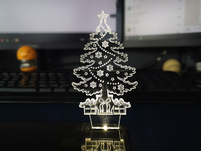激光雕刻切割3D亞克力圣誕飾品 激光雕刻切割3D亞克力圣誕飾品