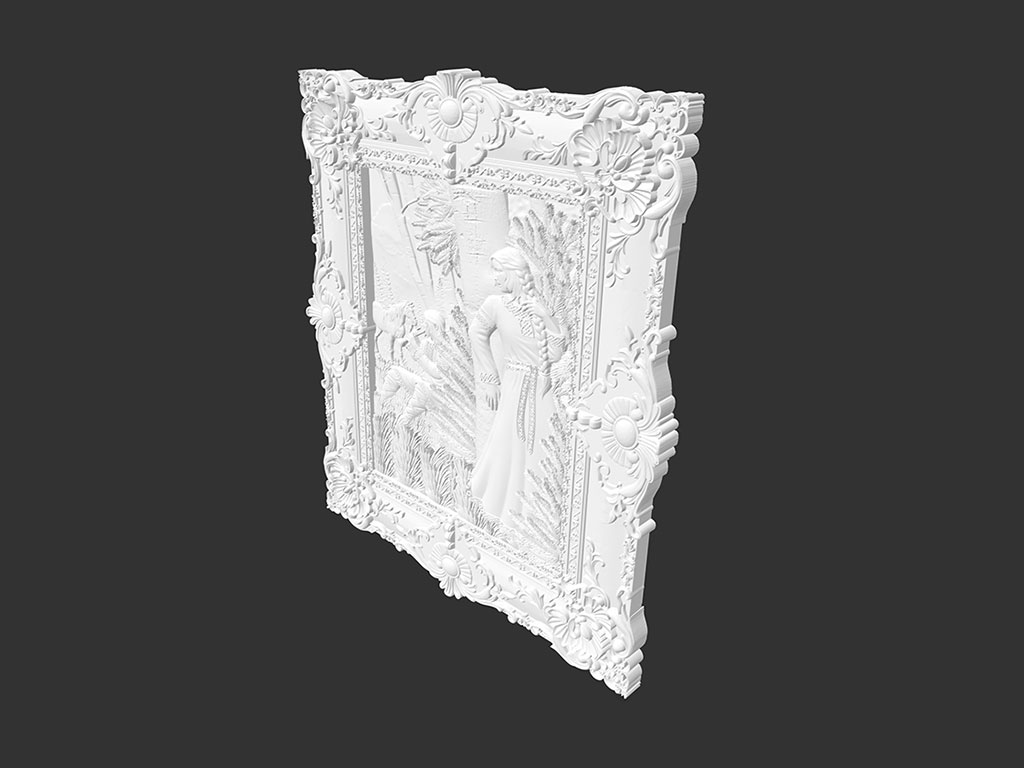 數(shù)控木工雕刻機(jī)3D救濟(jì)模型 STL 檔