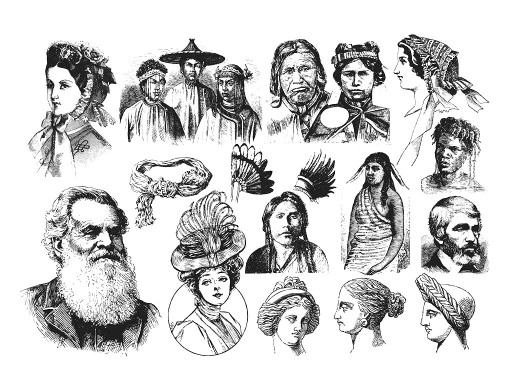 免費激光雕刻發(fā)型和頭飾文件