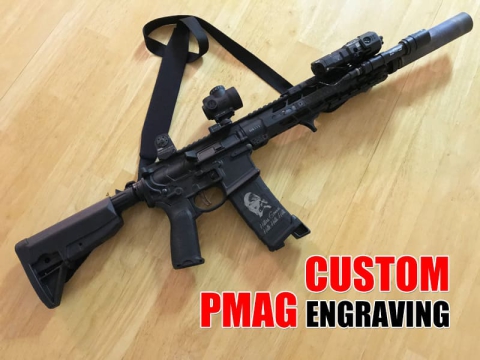 如何使用激光點(diǎn)畫(huà)機(jī)為槍支定制PMAG？