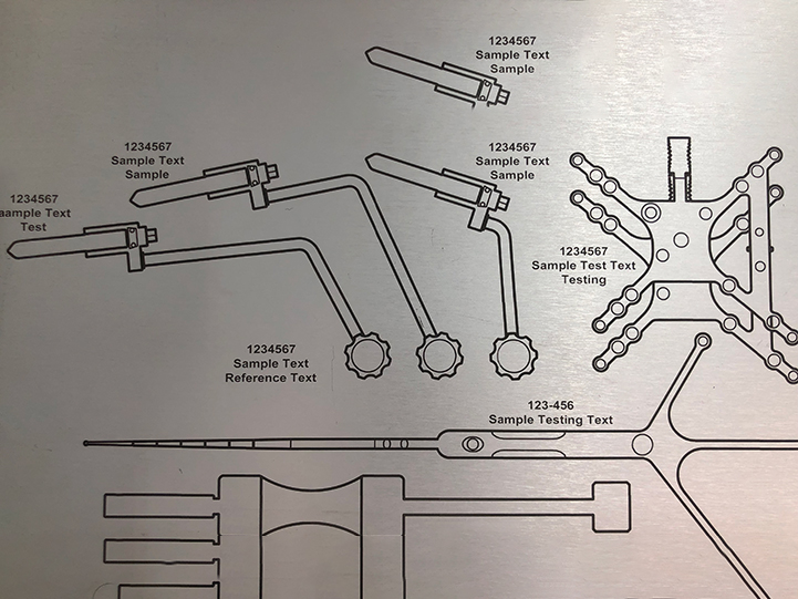 鍍鋅鋁激光雕刻項目