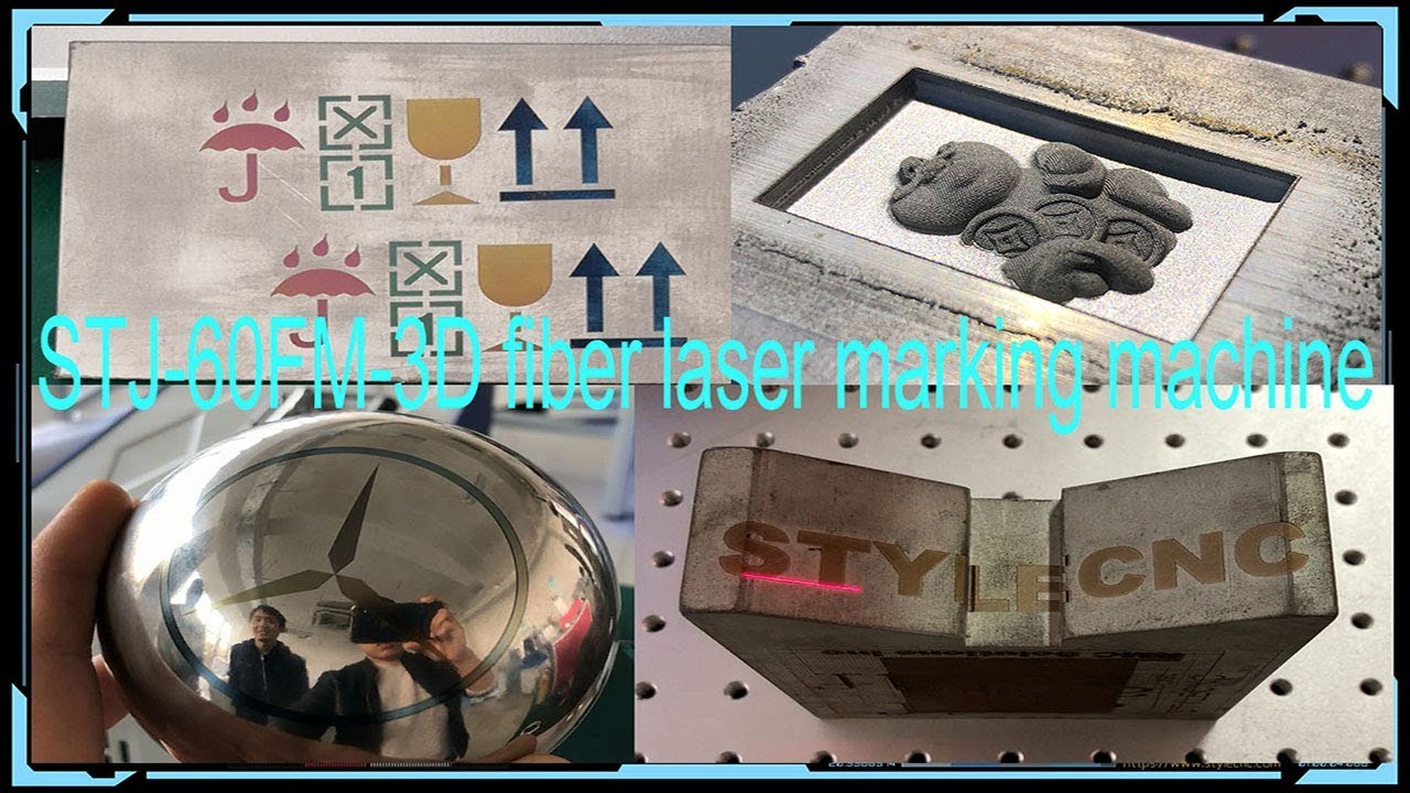 3D出售帶旋轉(zhuǎn)附件的光纖激光雕刻機