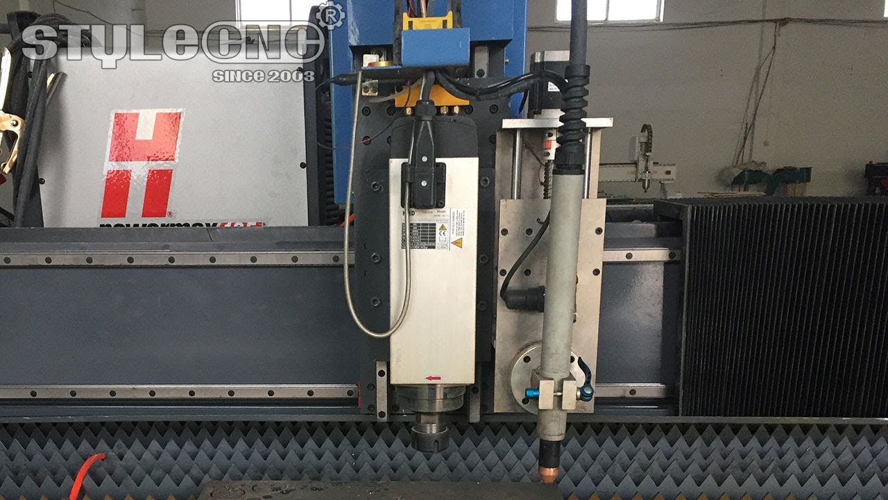 數(shù)控等離子工作臺與數(shù)控銑床主軸相結合