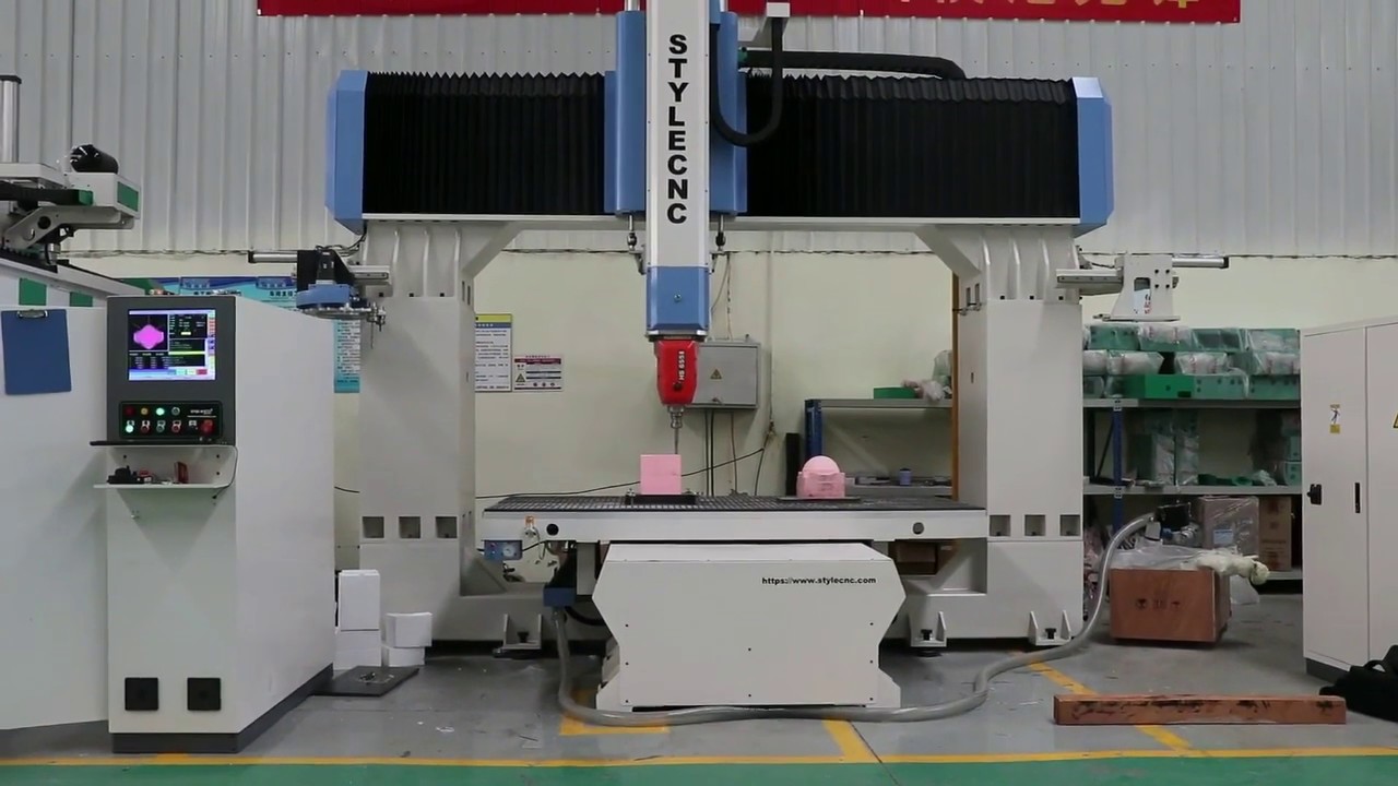 五軸數(shù)控雕刻機檢查和測試美國客戶 五軸數(shù)控雕刻機檢查和測試美國客戶